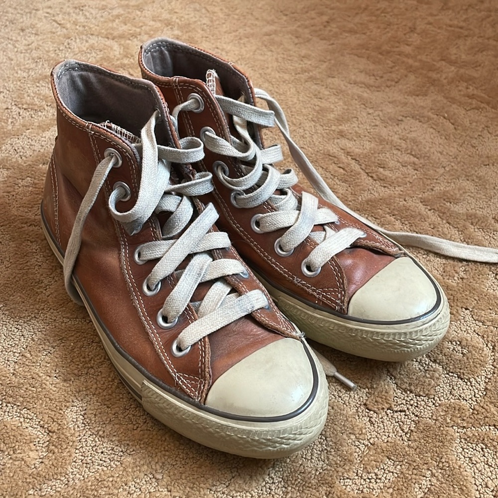 Brown Leather Converse